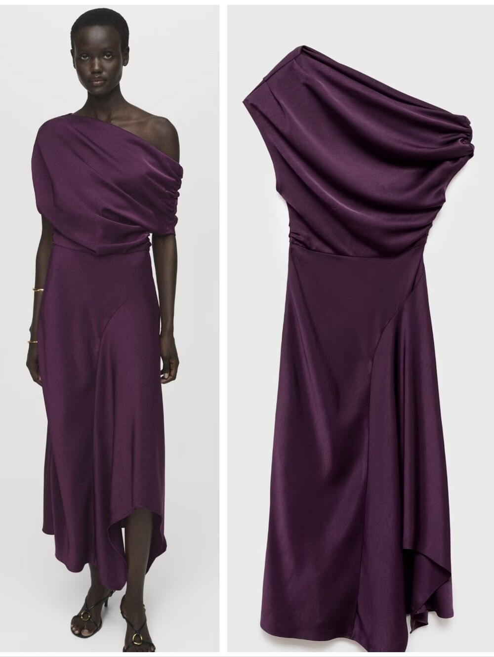 MANGO Asymmetric Dress